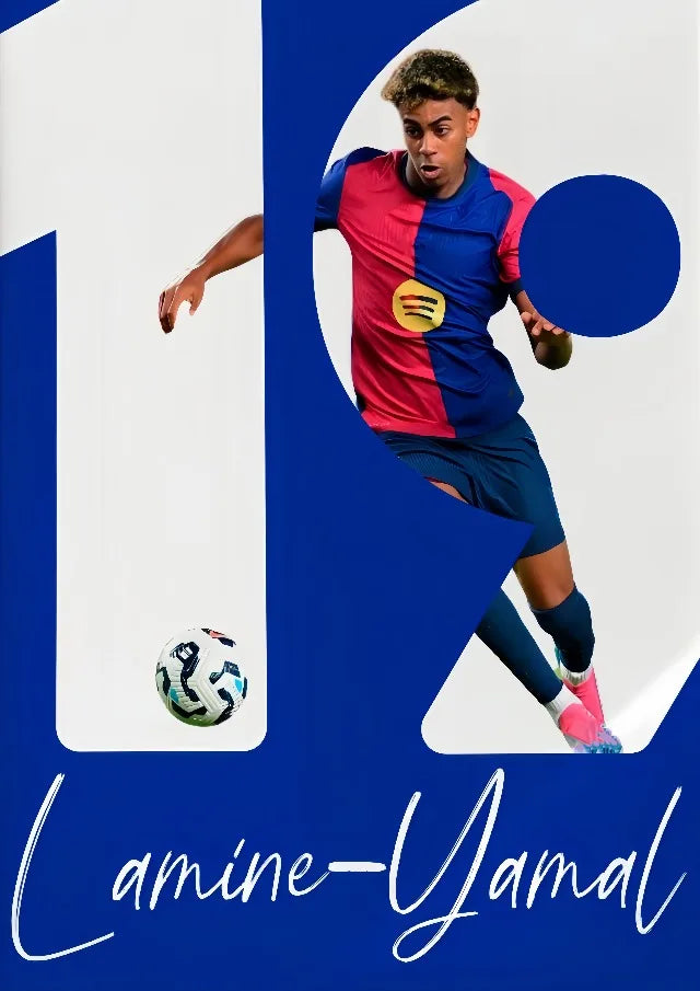 Póster Futbolistas Coloridos