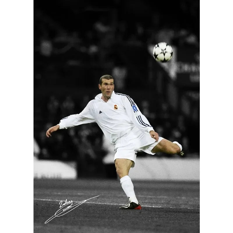 Footballer Portrait Poster