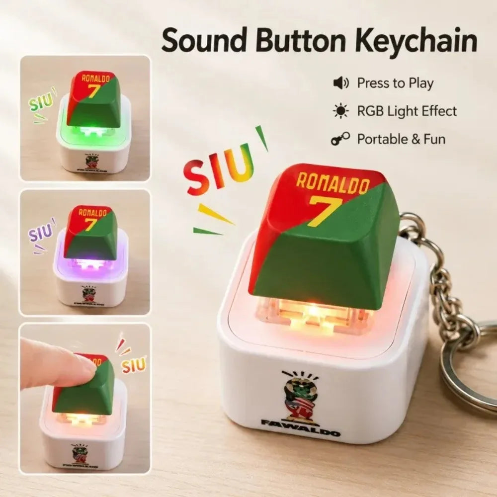 Llavero «Siu» de Cristiano Ronaldo con luz y sonido