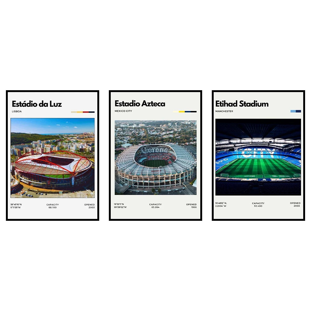 Póster Estadios de Fútbol
