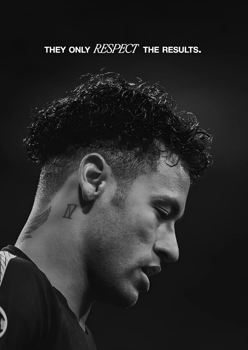 Póster Cristiano Blanco y Negro