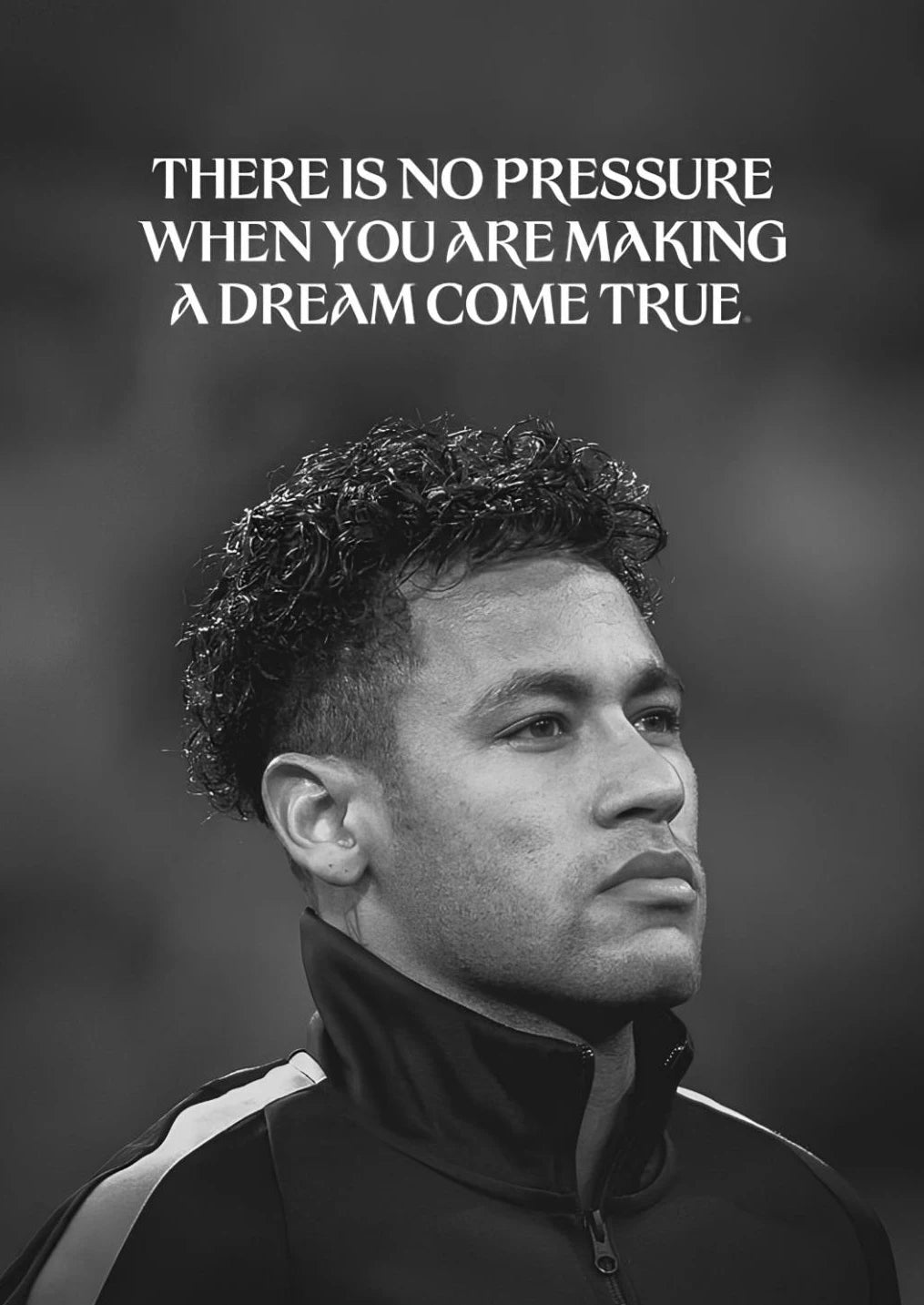 Póster Cristiano Blanco y Negro
