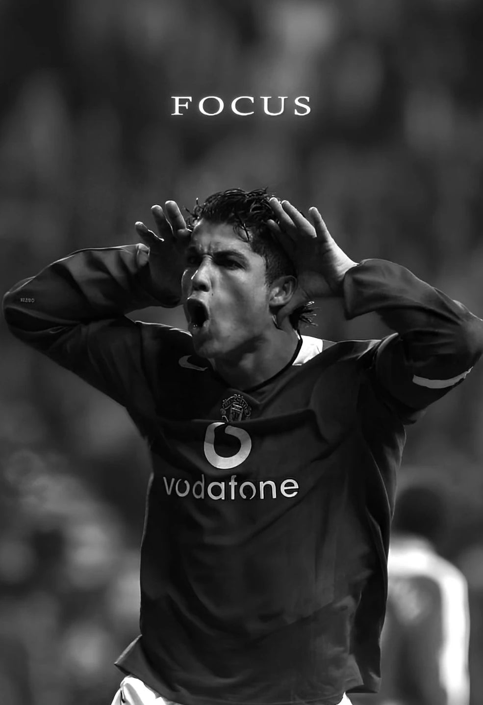 Póster Cristiano Blanco y Negro