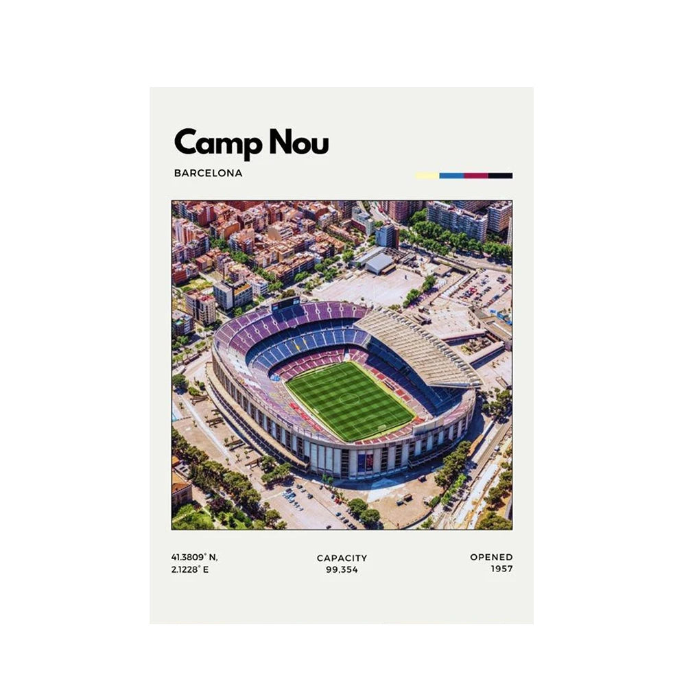 Póster Estadios de Fútbol
