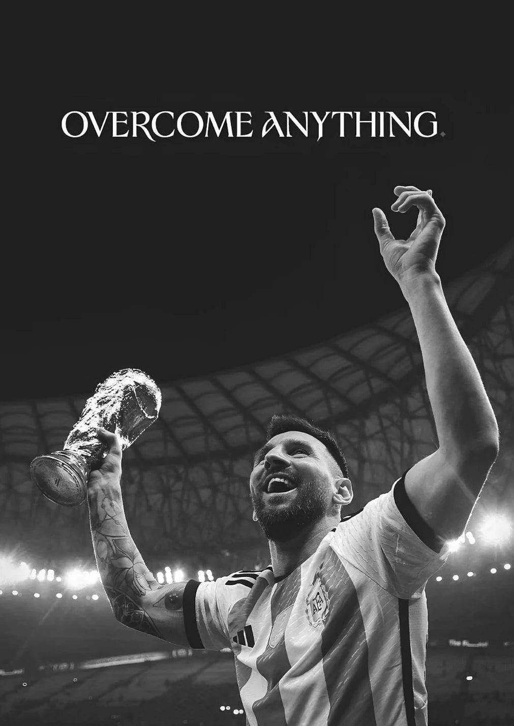 Póster Cristiano Blanco y Negro