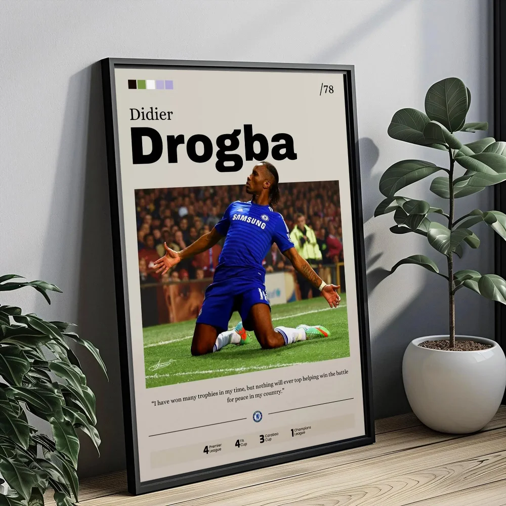 Modrić, Saka and Drogba poster