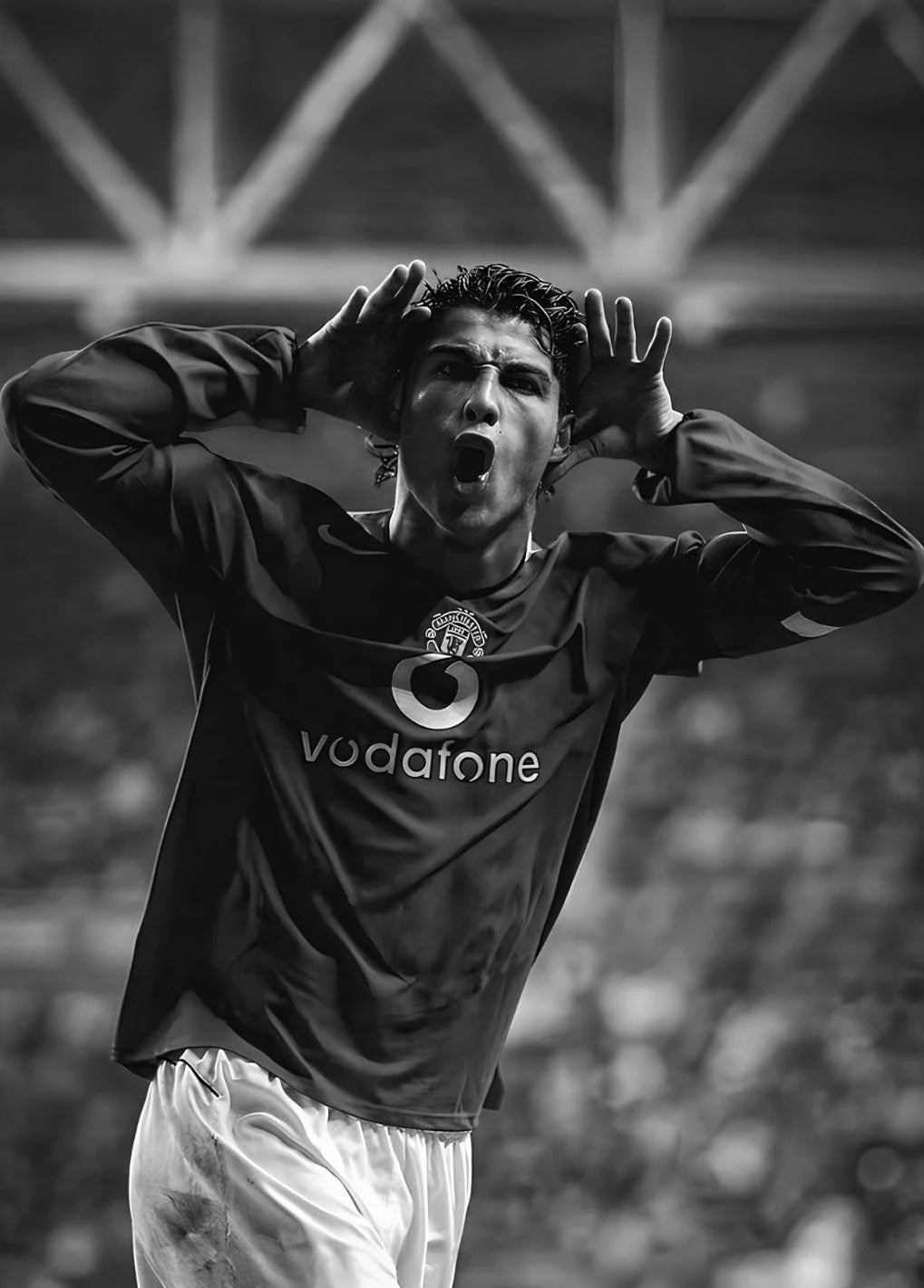 Póster Cristiano Blanco y Negro