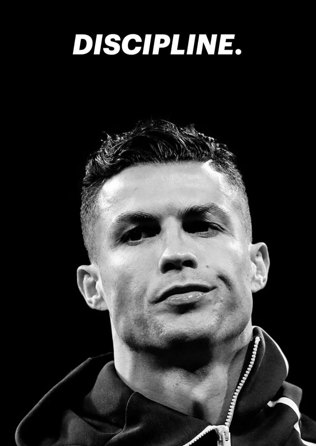 Póster Cristiano Blanco y Negro