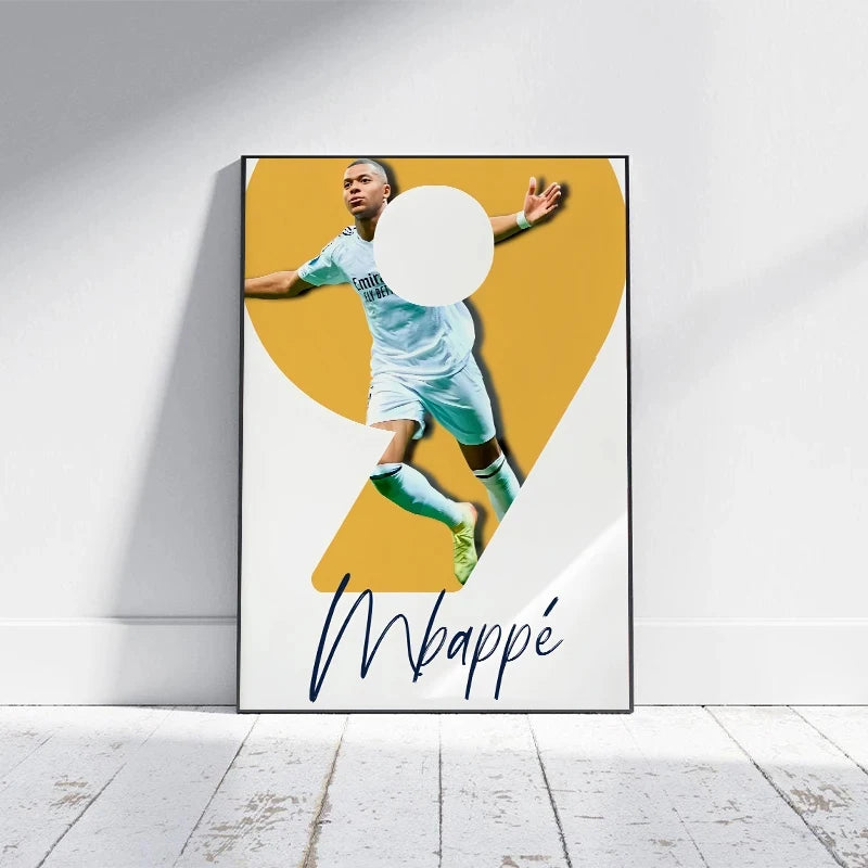 Póster Futbolistas Coloridos