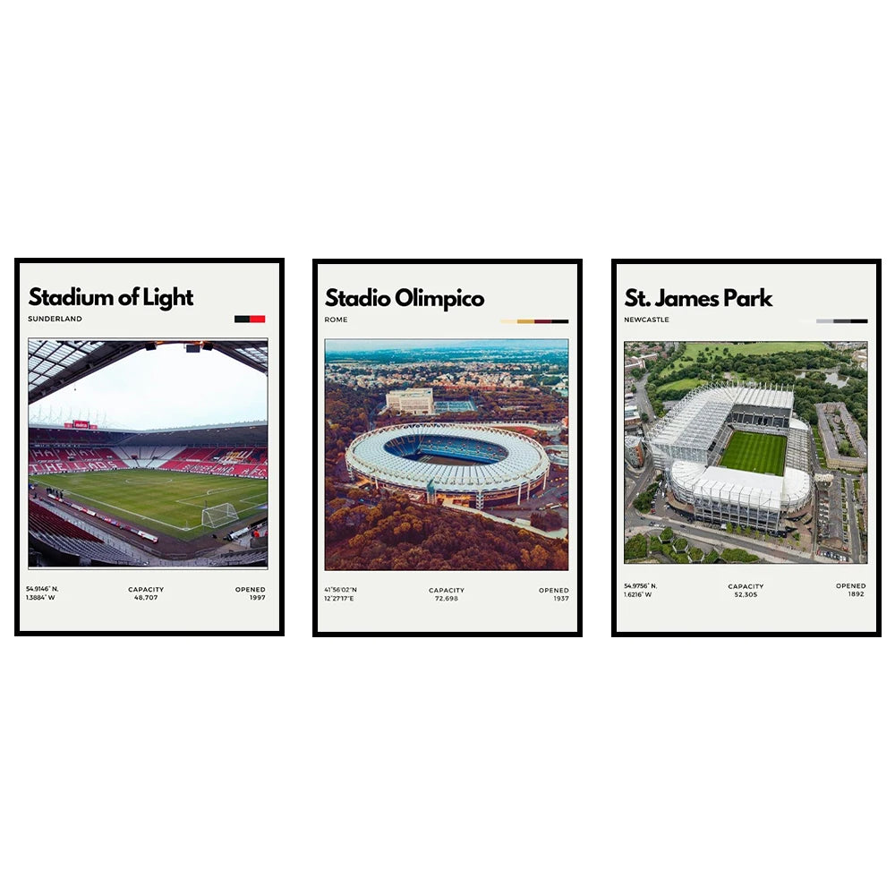 Póster Estadios de Fútbol