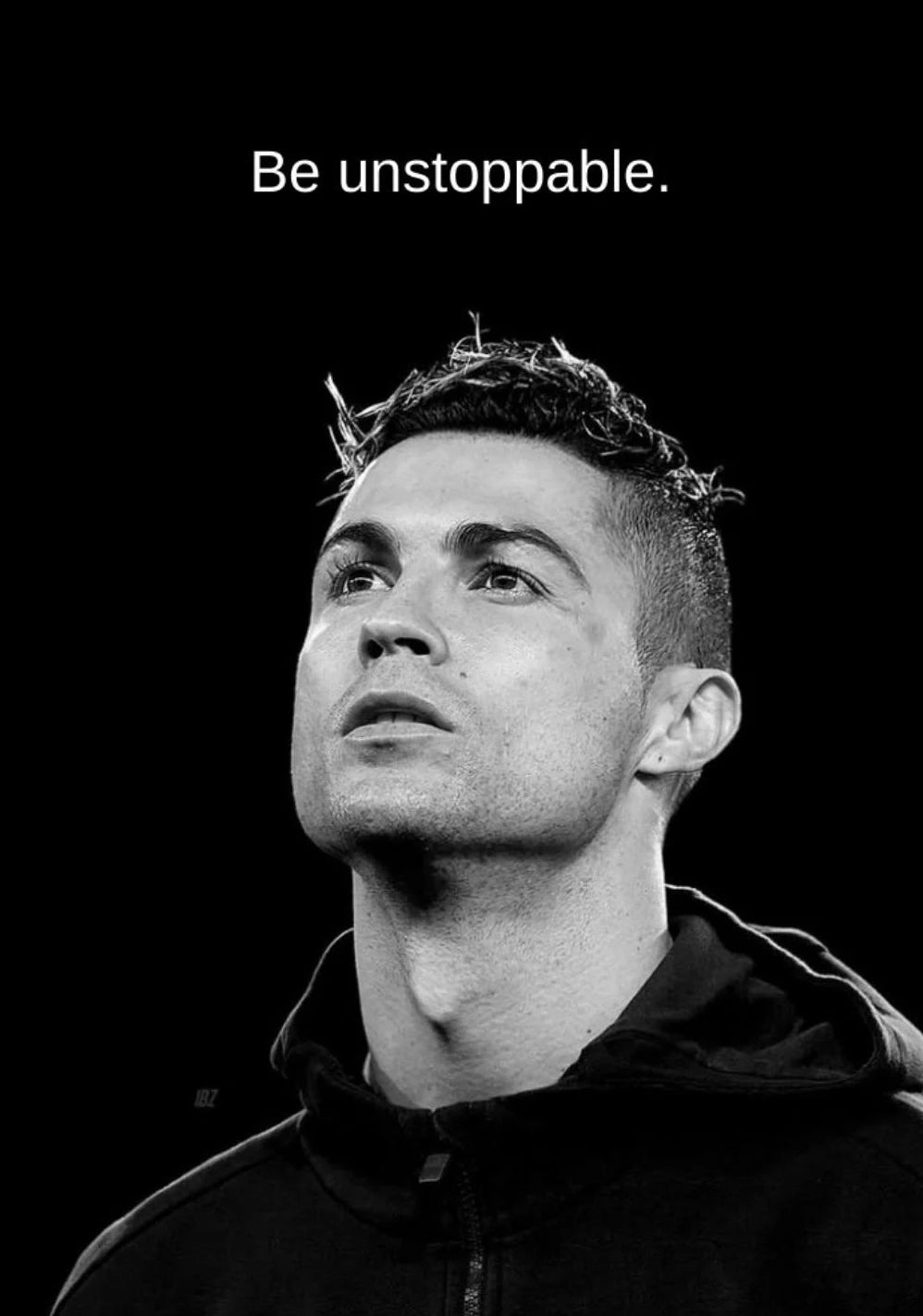 Póster Cristiano Blanco y Negro