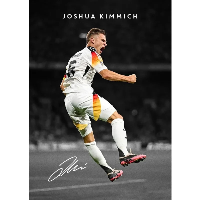 Footballer Portrait Poster