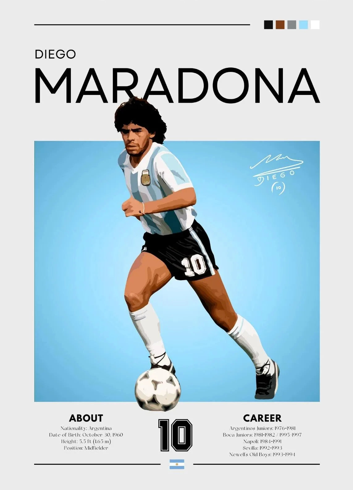 Póster Leyendas del Fútbol
