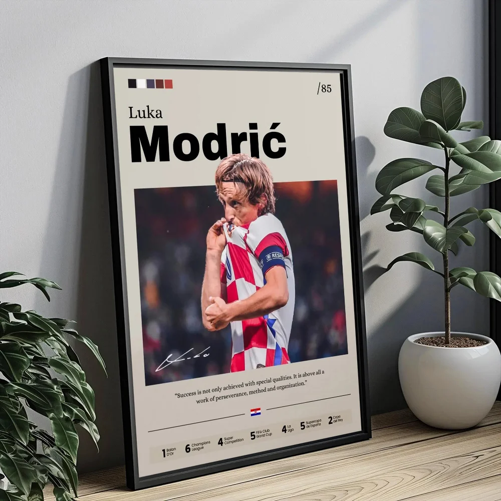 Modrić, Saka and Drogba poster