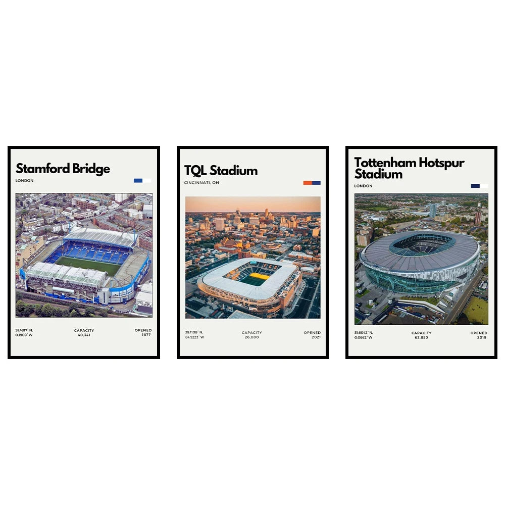 Póster Estadios de Fútbol