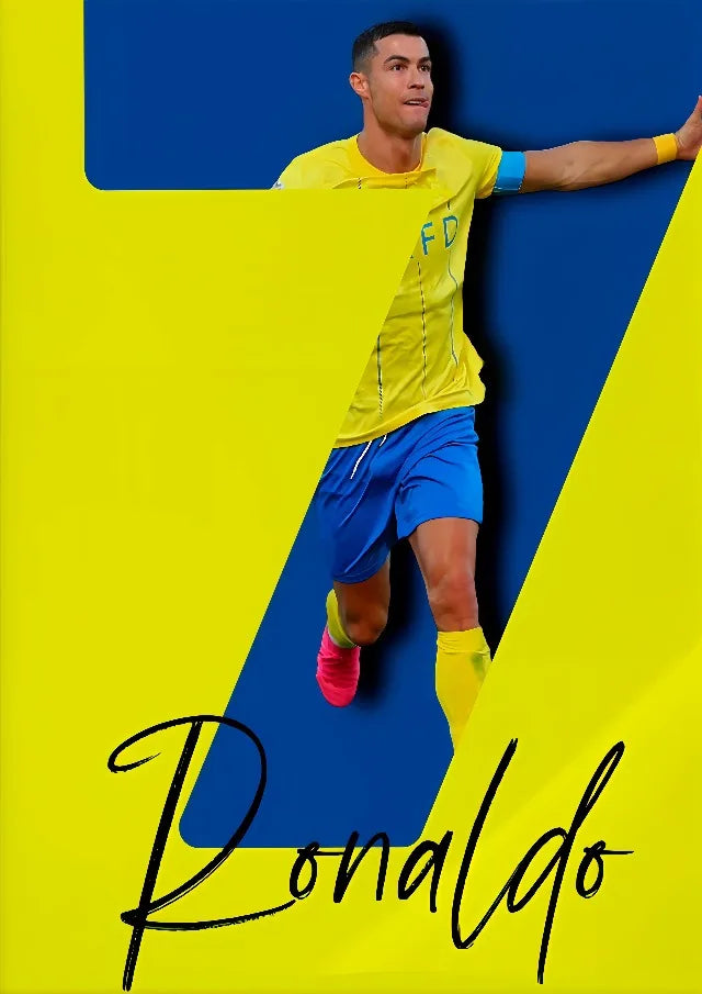 Póster Futbolistas Coloridos