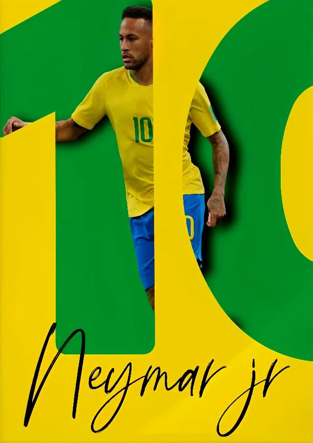 Póster Futbolistas Coloridos
