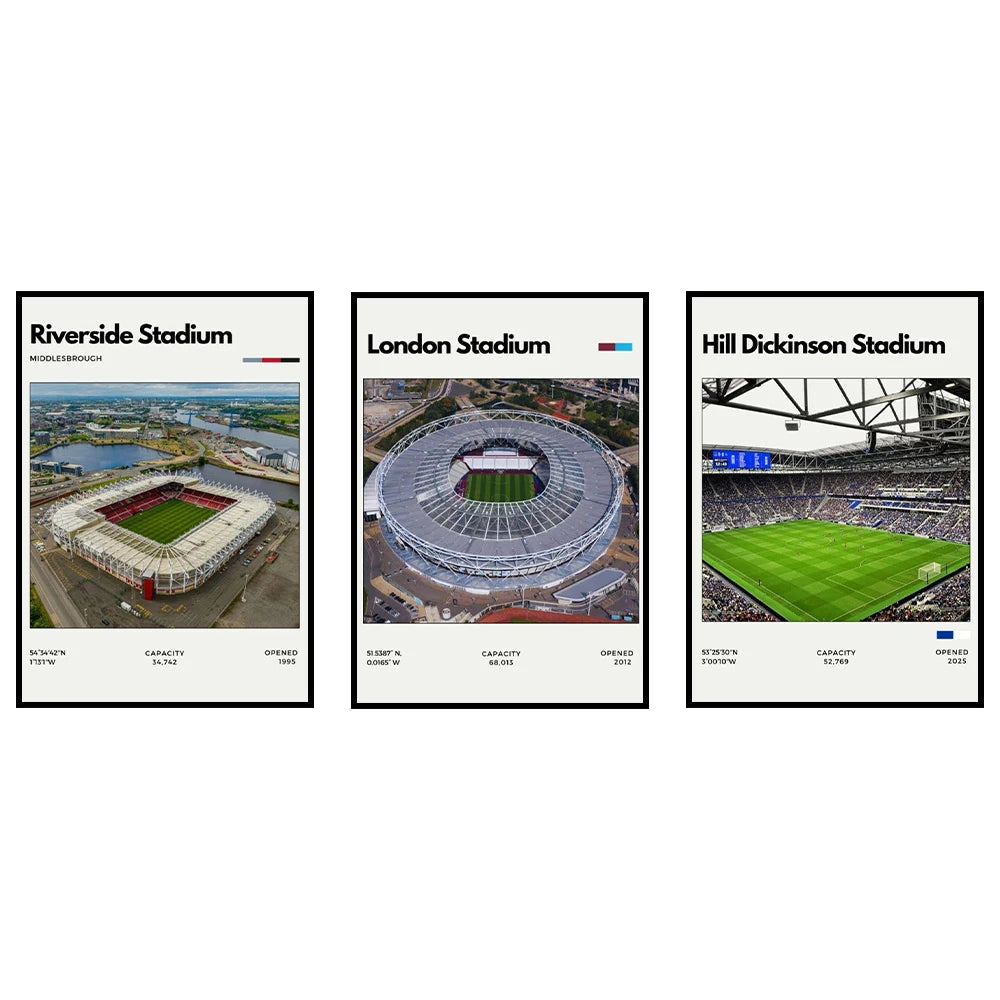 Póster Estadios de Fútbol
