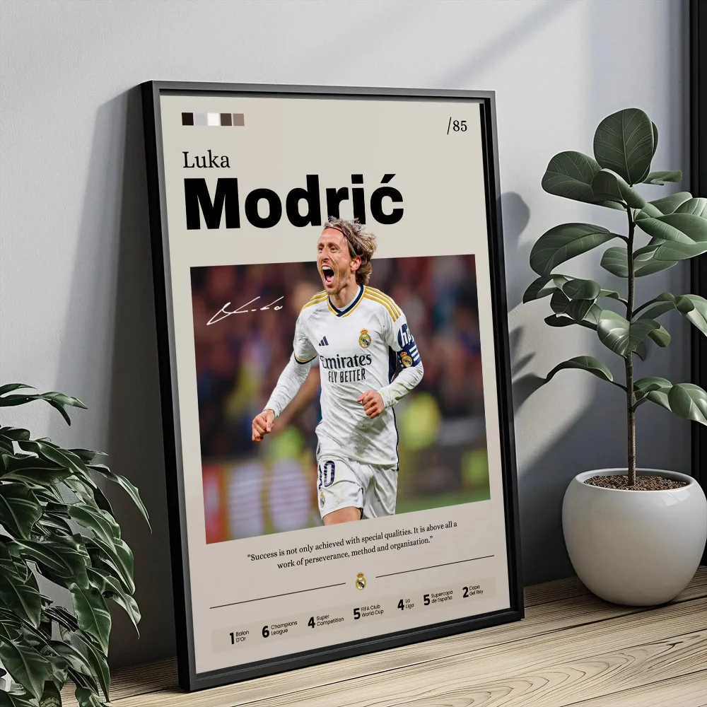 Modrić, Saka and Drogba poster