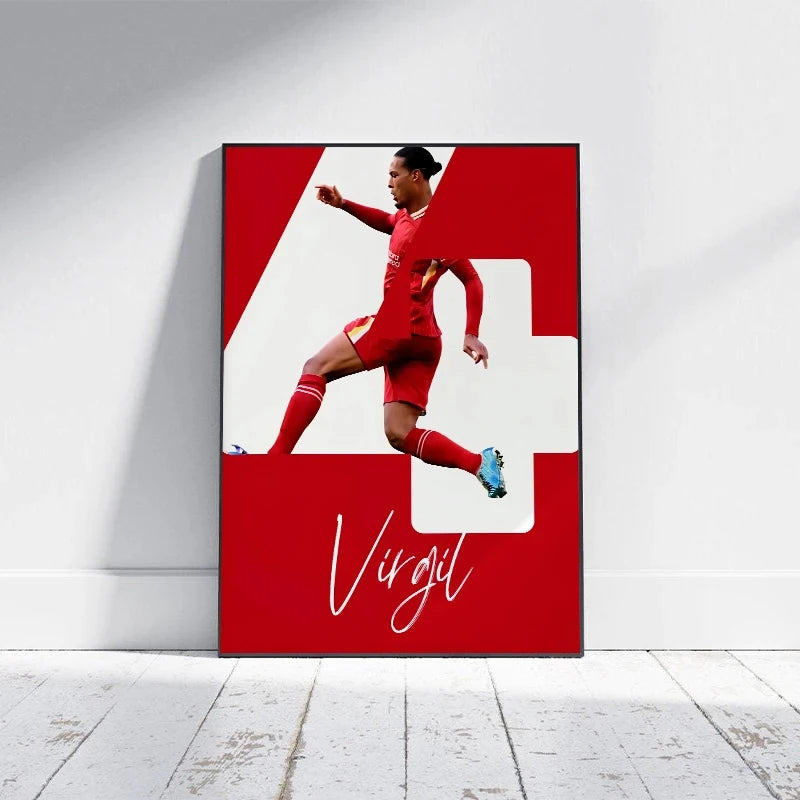 Póster Futbolistas Coloridos