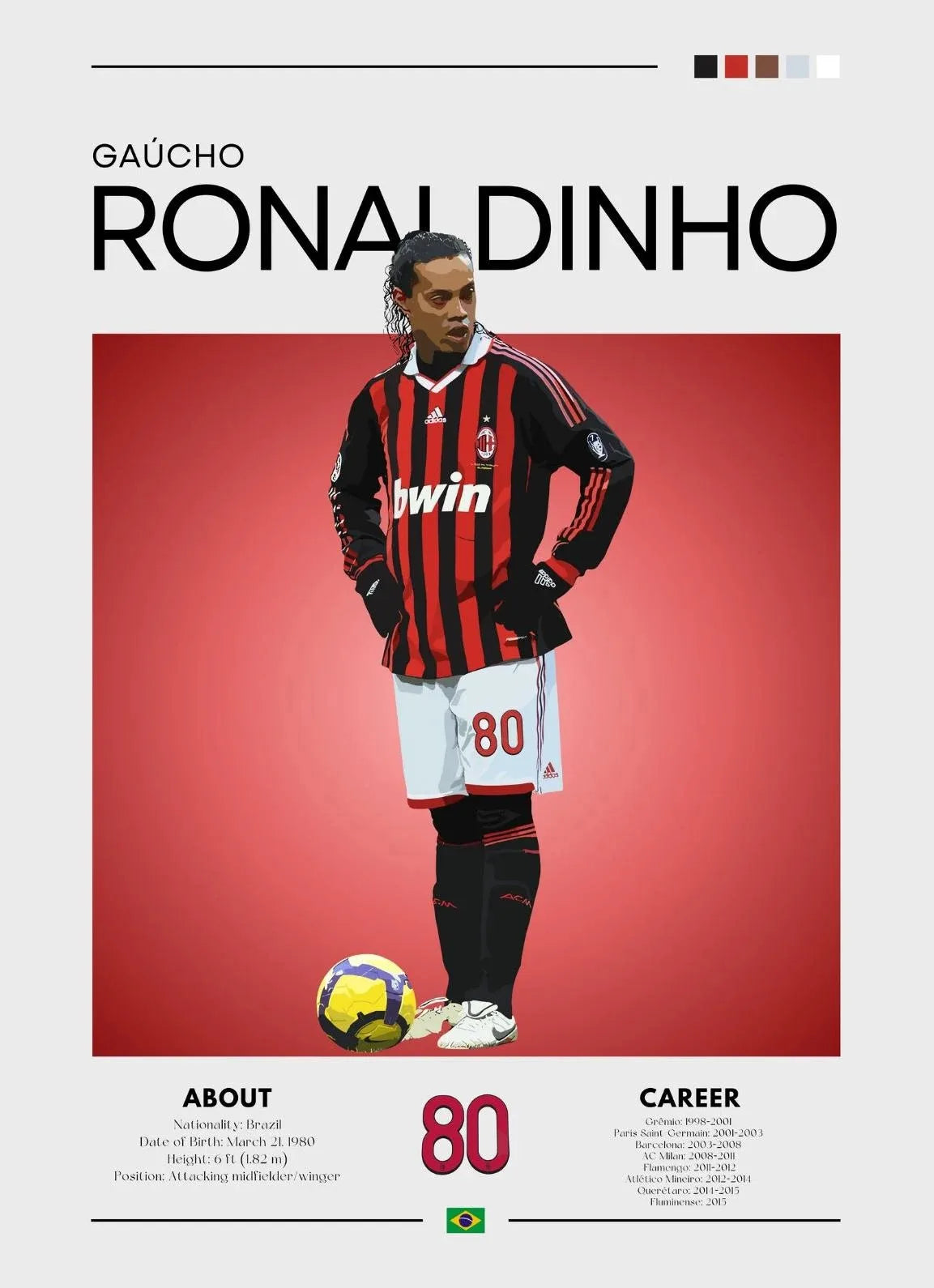 Póster Leyendas del Fútbol