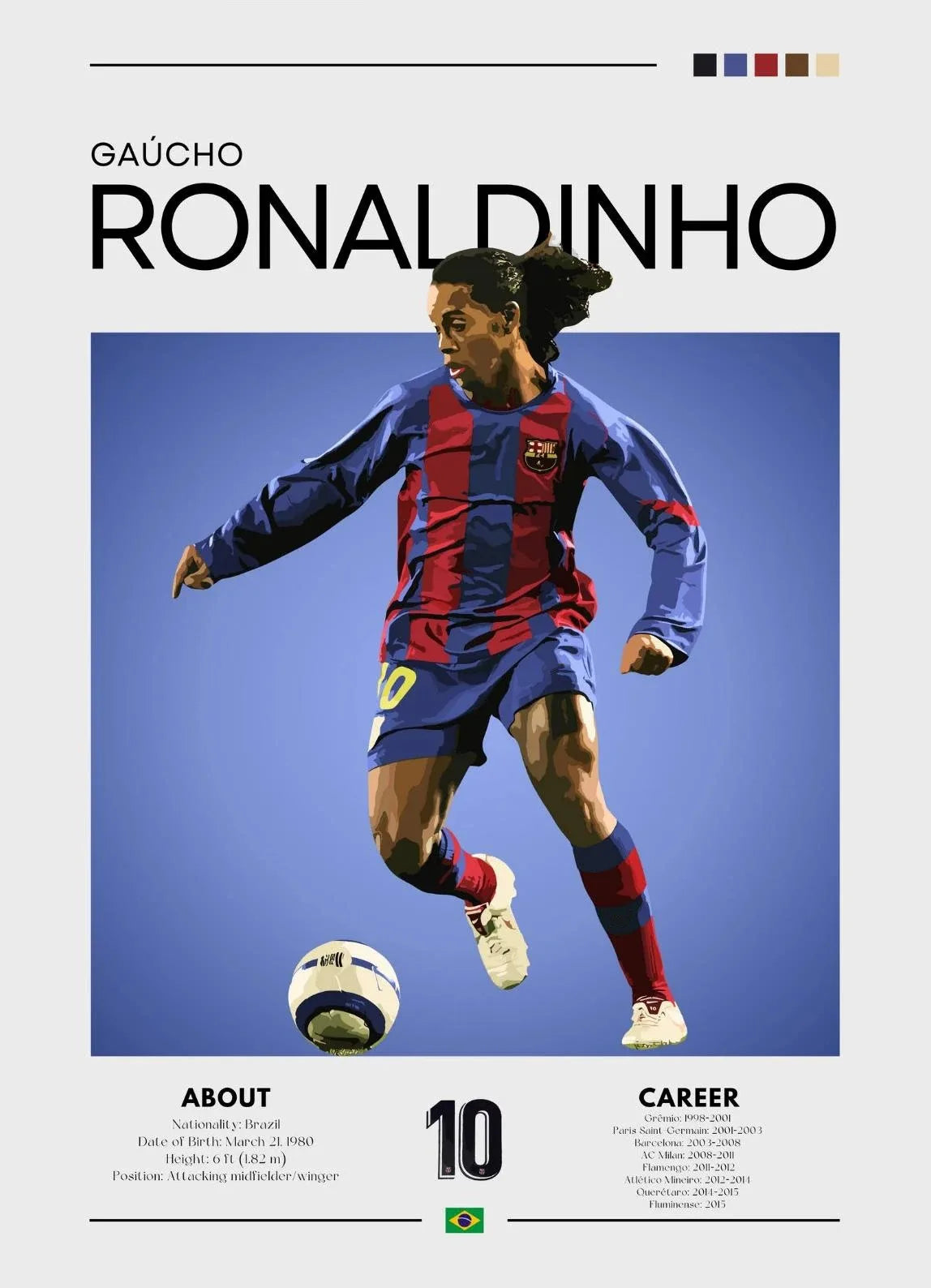 Póster Leyendas del Fútbol