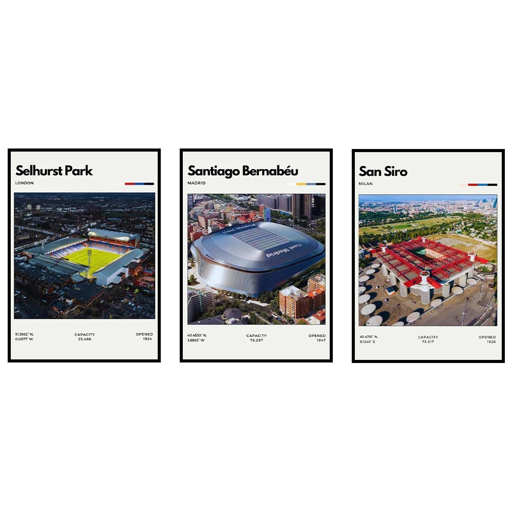 Póster Estadios de Fútbol